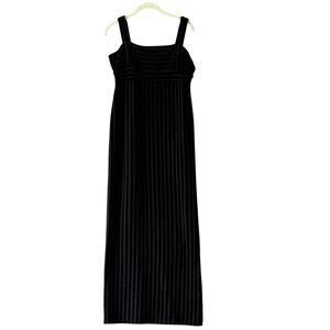 Free People Geneva Black Velvet Maxi Dress L